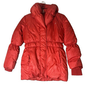 Nautica Down Puffer Jacket‎ Girls Sz M (10/12) Packable Layers Ski Snow Outdoors